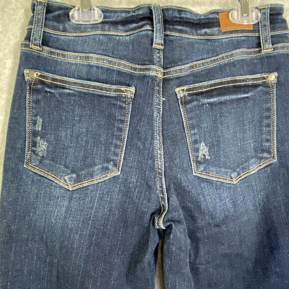 Judy Blue Jeans Womens 5/27 Skinny Fit Medium Wash Mid Rise Stretch Denim Pants - Picture 4 of 13